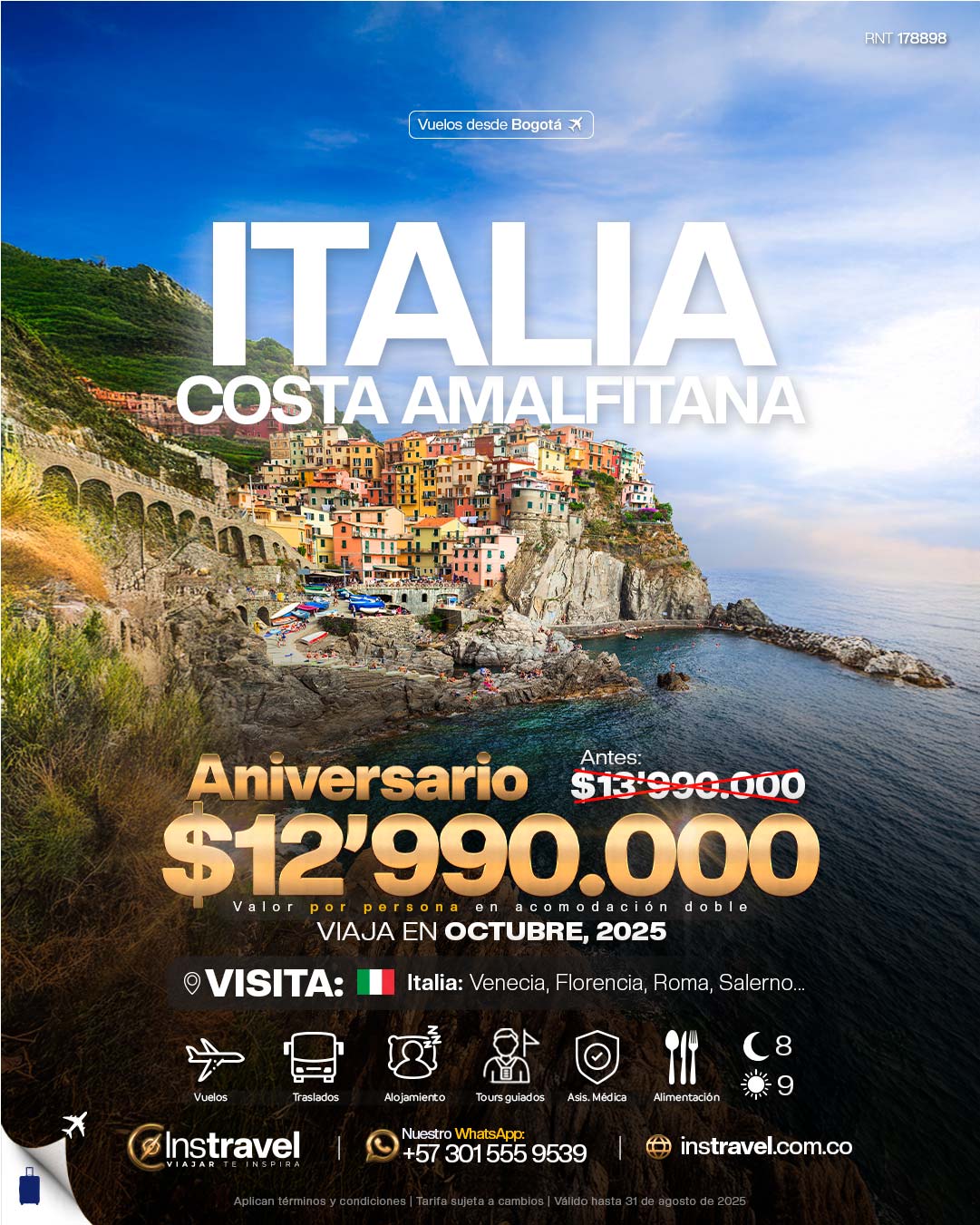 ITALIA Y COSTA AMALFITANA